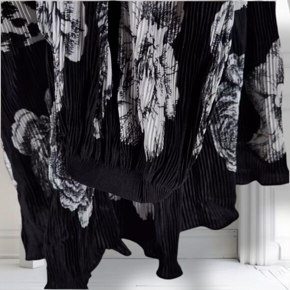 Vintage 80s Oversized Plisse Wrap Top Misses Plus One Size Mixed Print France - Picture 12 of 15